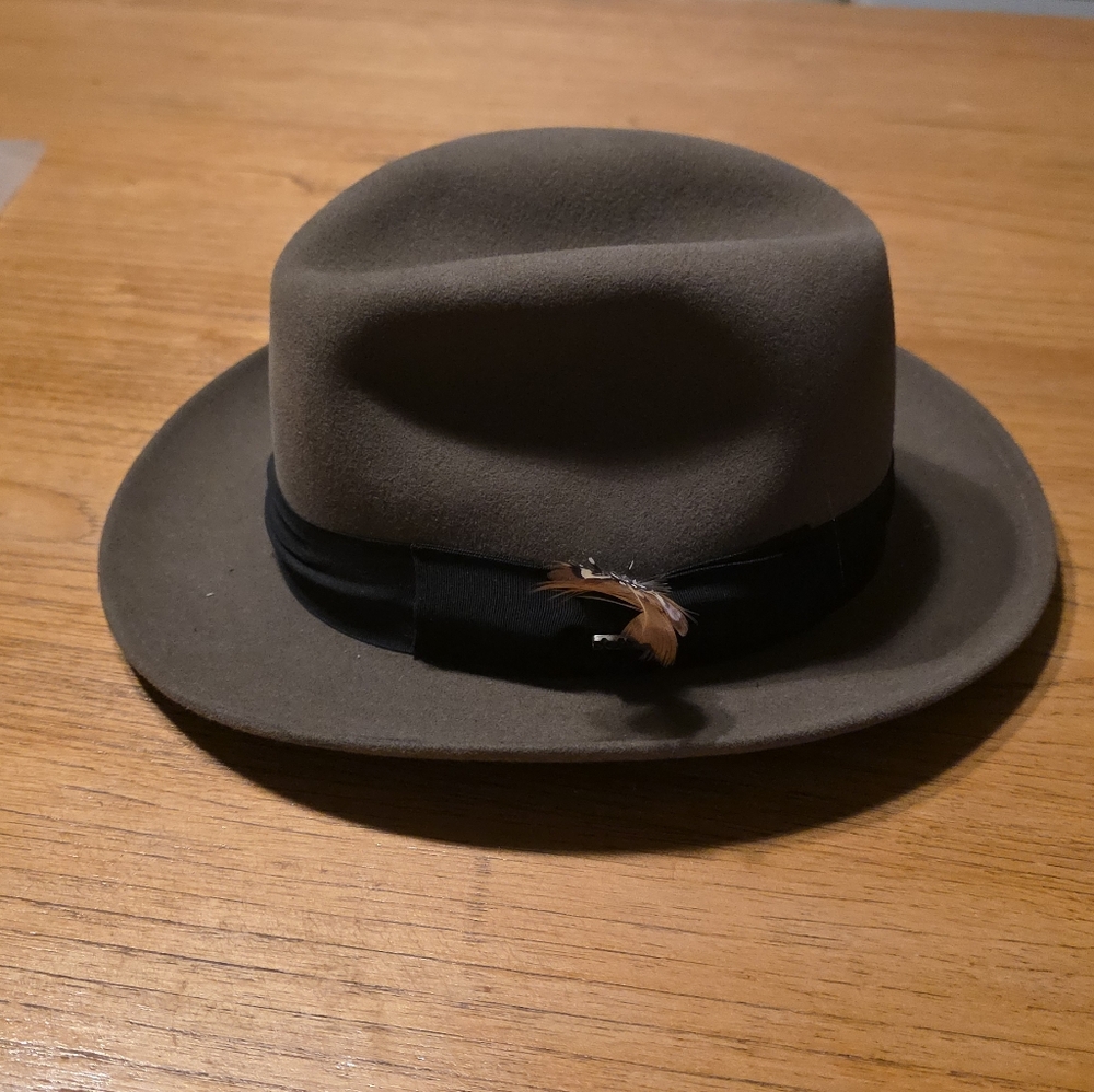 Scala Brown Fedora with Black Band - Picture 2 of 3
